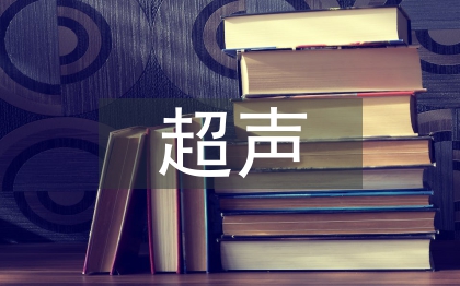 超聲醫(yī)學論文